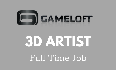 3d artist full time job gameloft studio ukraine