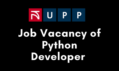 Job Vacancy of Python Developer upp studio Prague Czech Republic