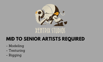 Mid to senior artists required modeling texturing rigging
