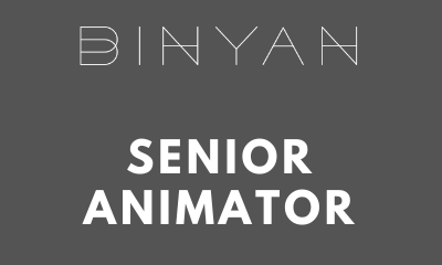 Senior Animator job at binyan studio Sydney Australia
