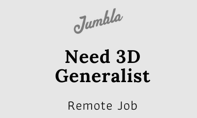 job 3D Generalist remote australia