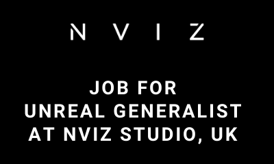 job for Unreal Generalist at NVIZ Studio uk