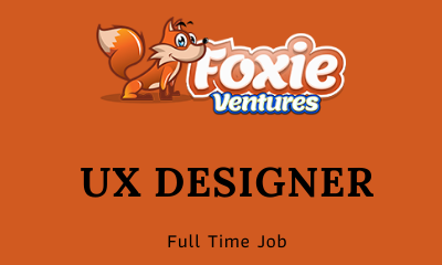job of UX DESIGNER full time foxie ventures australia