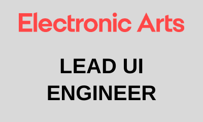 job opening Lead UI Engineer Electronic Arts Vancouver canada