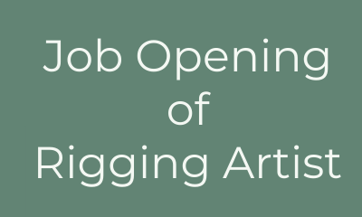 job opening Rigging Artist canada