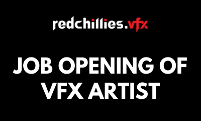 job opening of vfx artist red chillies studio