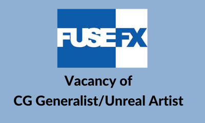 vacancy of CG Generalist Unreal Artist fuse fx usa