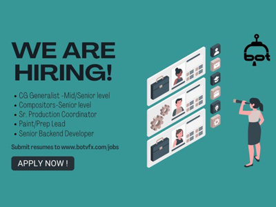 Full-time job openings at BOT VFX