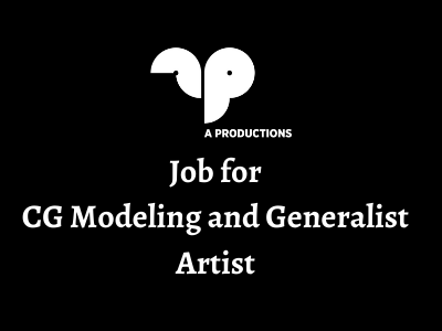 Job for CG Modeling and Generalist artists