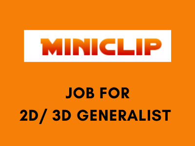 Job of 2D 3D Generalist Artist miniclip studio Portugal europe