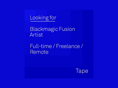 Jobs for Blackmagic Fusion Artists roto compositing