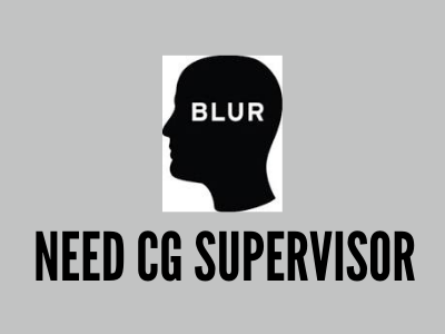 Need CG Supervisor blur studio full time usa