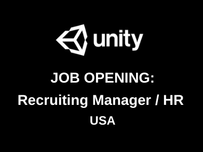 Need Recruiting Manager HR USA Unity careers