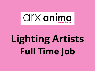 arx anima studio Lighting job Full Time usa
