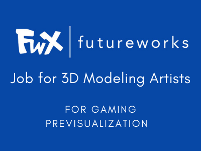 futureworks jobs mumbai 3D Modelling Artists