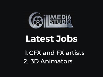 gill media studios Jobs CFX and FX artists 3D Animators