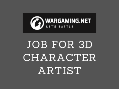 job for 3D Character Artist for games