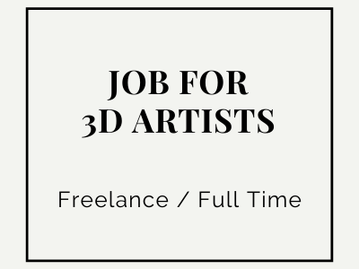 job for 3d artists freelance full time
