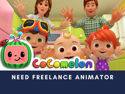 need freelance animator, usa cocomelon series