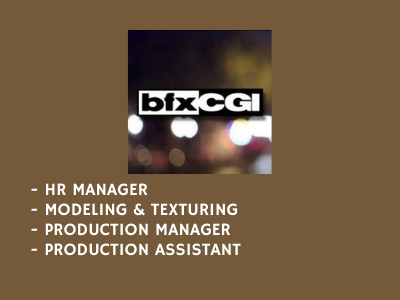 bfx cgi job openings for 3D and production