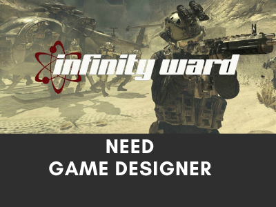 infinity war job game designer usa