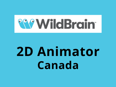 2D Animator job opening Canada wildbrain studio