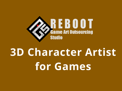 3D Character Artist for Games reboot studio delhi india