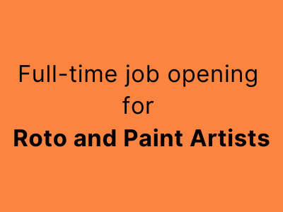 Full time job opening for Roto and Paint Artists chennai india
