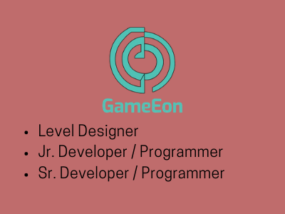 Level Designer developer  Programmer gameeon jobs