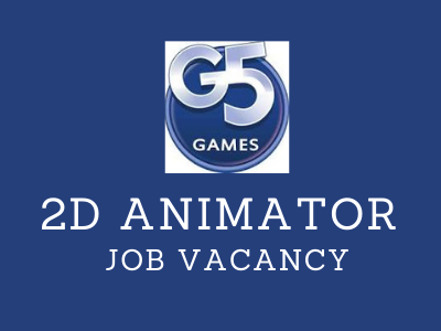 g5 games 2d animator job vacancy