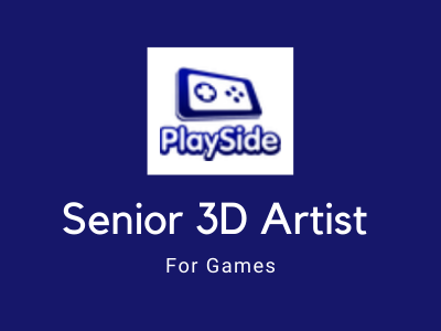 playside studio games job opening for senior 3d artist