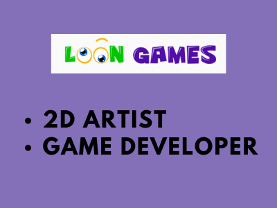 2D Artist Game Develope loon games job
