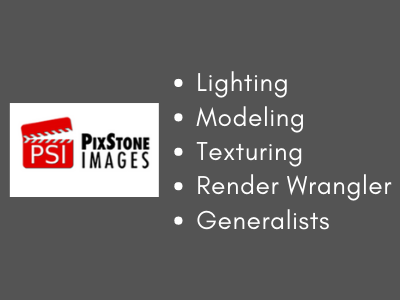 Job openings at Pixstone Studios - Lighting, Modeling, Texturing