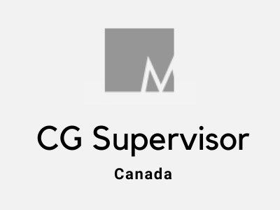 CG Supervisor vacancy method studios canada