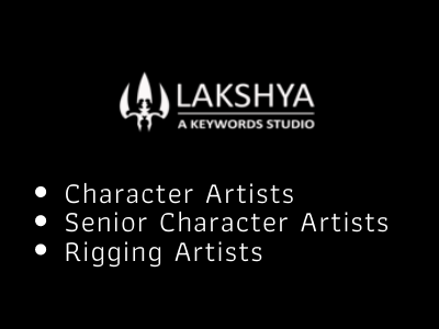 Character Artists Senior Character Artists Rigging Artists