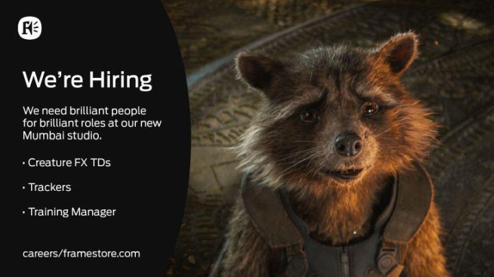 Full-time job openings at Framestore Studios
