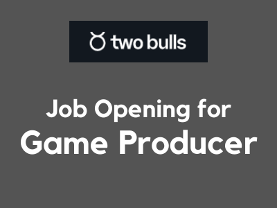 Job Opening for Game Producer two bulls company australia