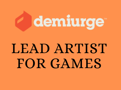 Lead Artist for Games demiurge jobs