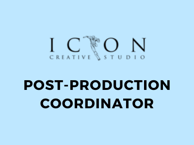 Post-production Coordinator job opening icon studio