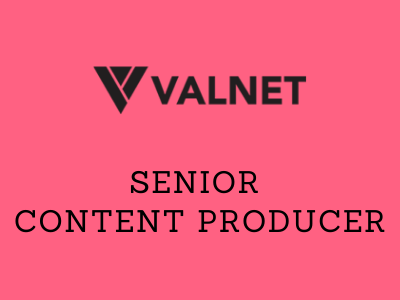 Senior Content Producer 3d animation valnet job opening