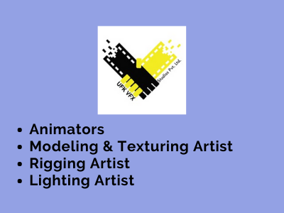 UFK VFX studios job Animators Modeling & Texturing Rigging Lighting