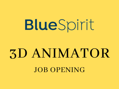 blue spirit studio 3D Animator job opening