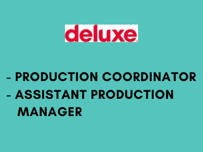 Full-time job openings at Deluxe Studio - 3D/2D Animation, VFX