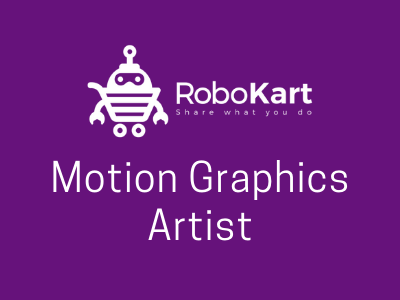 motion graphic job robokart india