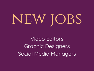 new jobs video editing graphic designers