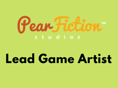pearfiction studios job opening Lead Game Artist