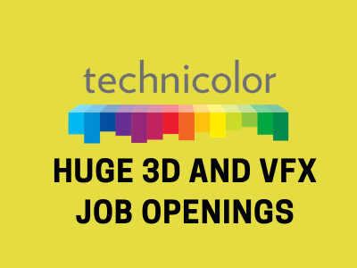 Full-time job openings at Technicolor studio - Generalists, Lighting