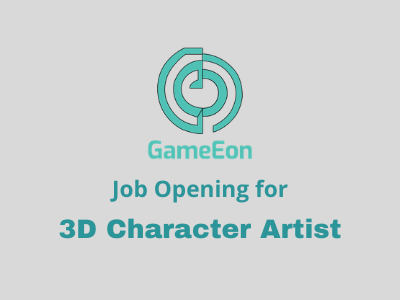 3D Character Artist required at GameEon Studios