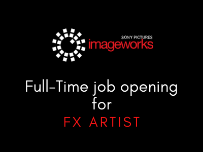 FX Artist required at Sony Pictures Imageworks - Houdini, Nuke