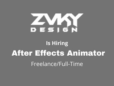 Freelance job for Animator at Zvky Design Studio